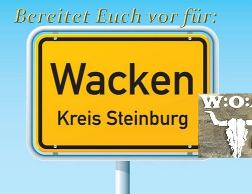 Aufkleber wacken woa ähnlich - aufkleber,