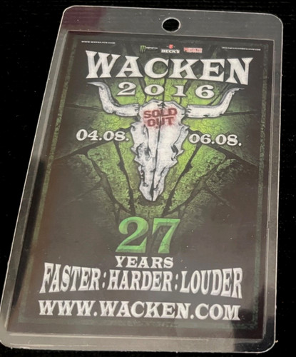 Wacken 2016 ticket - wacken,